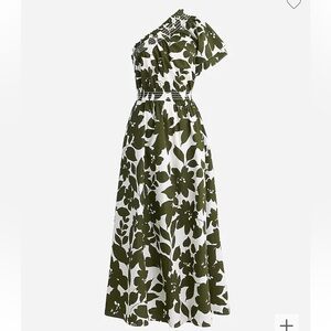 J.Crew One Shoulder Popplin Dress